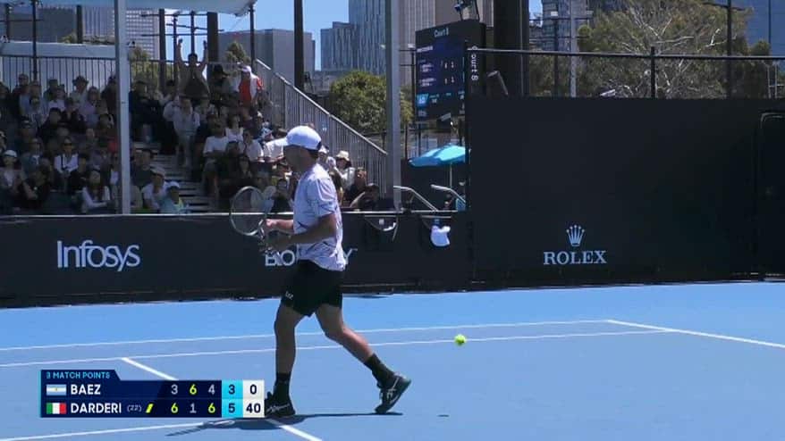 Darderi-Baez, i punti migliori agli Australian Open
