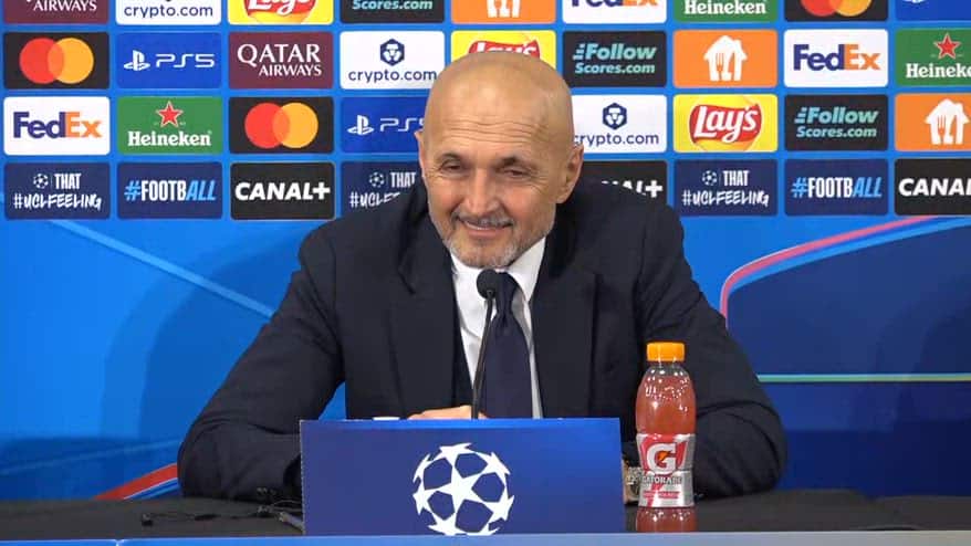 Spalletti in conferenza sulla polemica con Conte