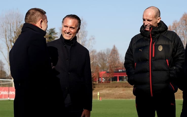 Milan, visita di Gerry Cardinale a Milanello
