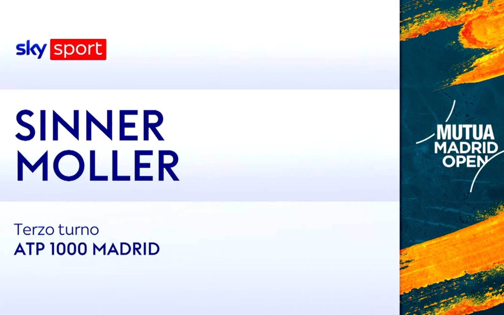 Sinner-Moller: highlights Atp Madrid