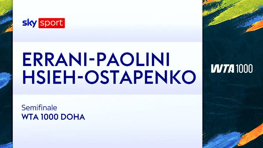Errani/Paolini-Hsieh/Ostapenko: highlights Wta Doha. VIDEO