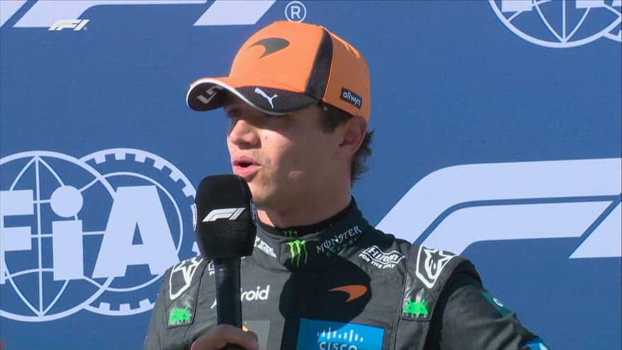 Norris: "Giro perfetto, uno dei migliori in carriera"
