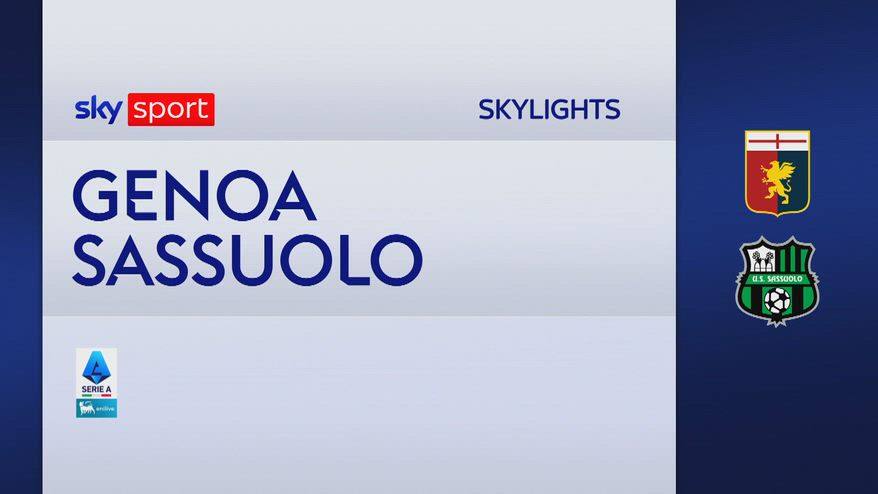 Genoa-Sassuolo 2-1: gol e highlights