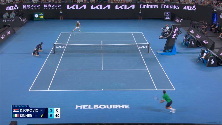 Sinner-Djokovic, i migliori colpi agli Australian Open