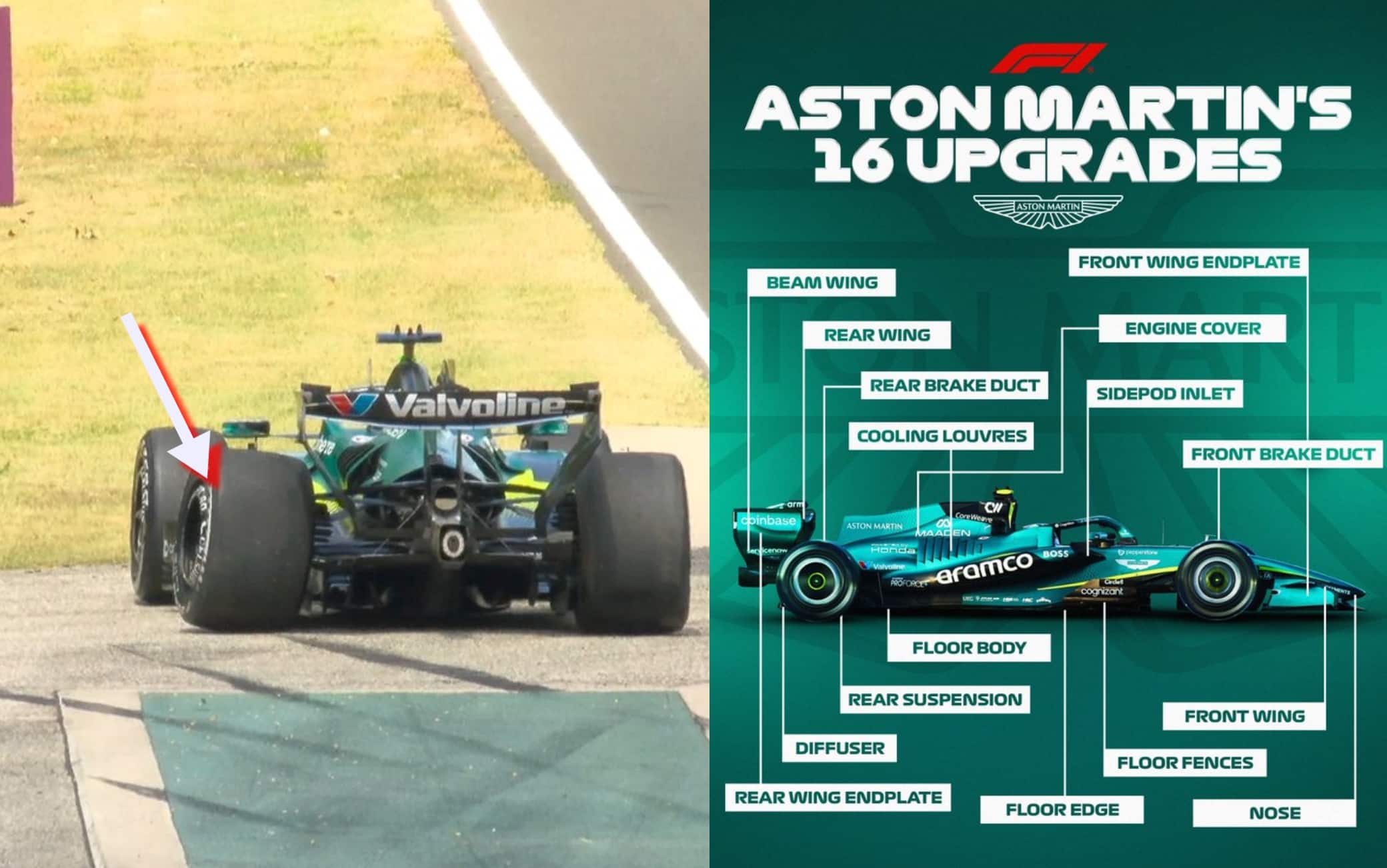 F1, come cambia la nuova Aston Martin al GP Ungheria. Ma Stroll si ferma nelle libere
