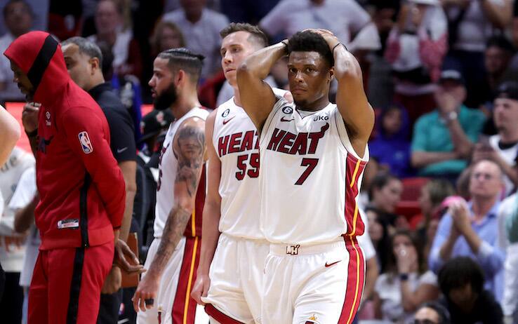 La disperazione di Kyle Lowry e dei compagni di squadra