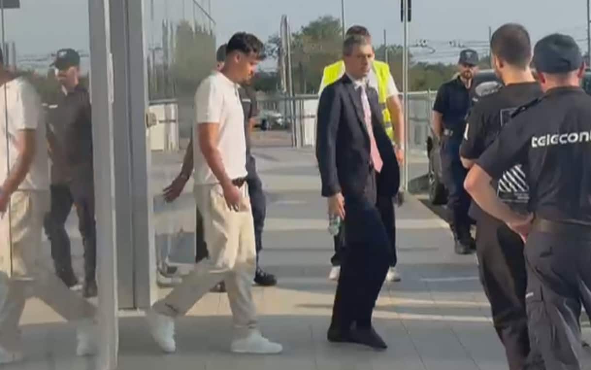 Kerim Alajbegović arriving for his medical tests with Juventus.