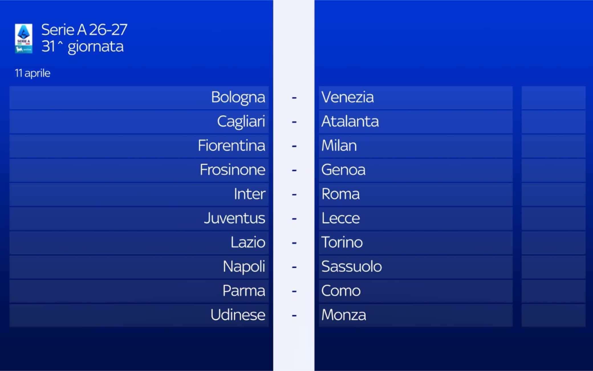 Siamo quasi alla volata finale
