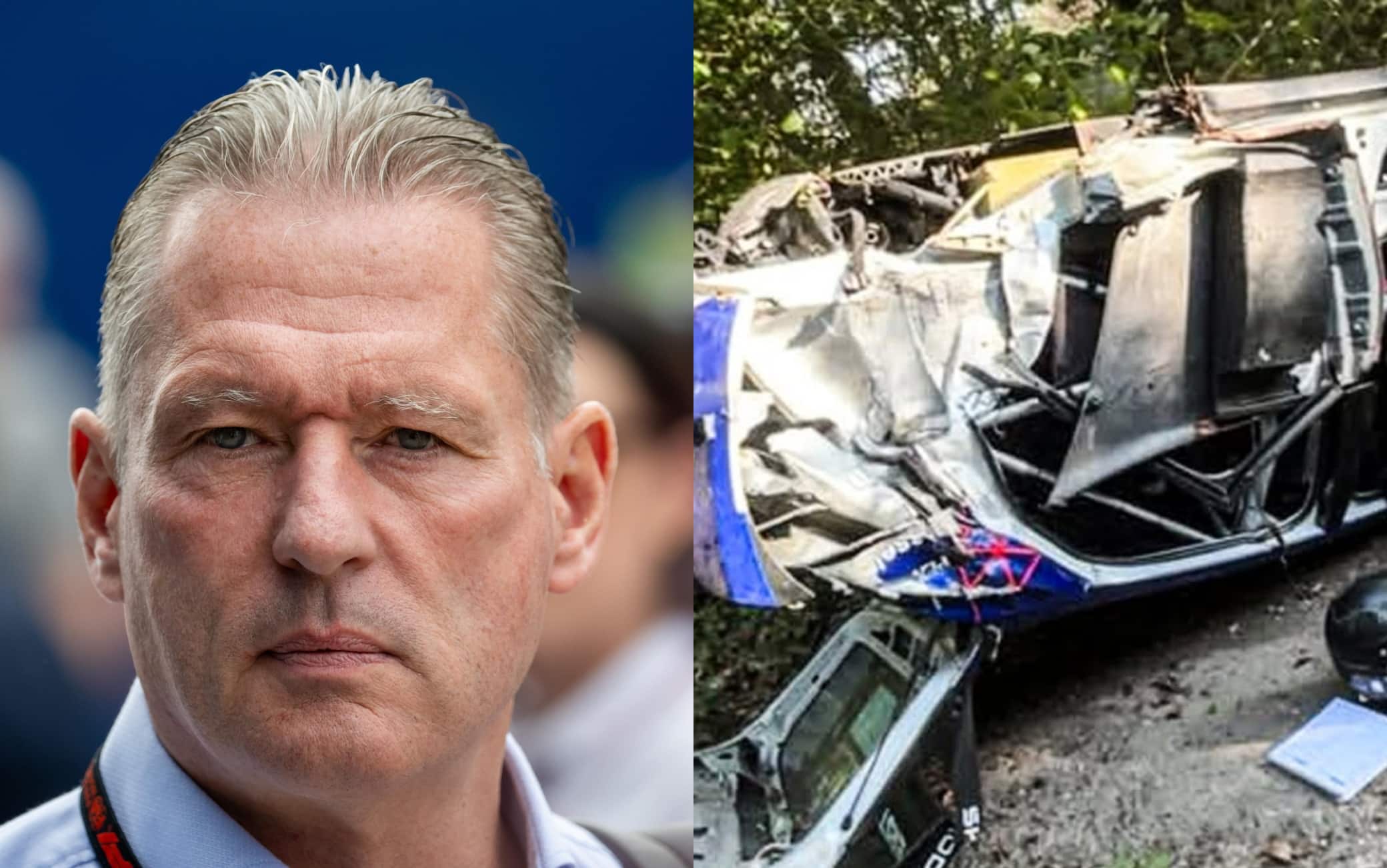 Jos Verstappen contro un albero nel Rally della Vallonia: pilota illeso