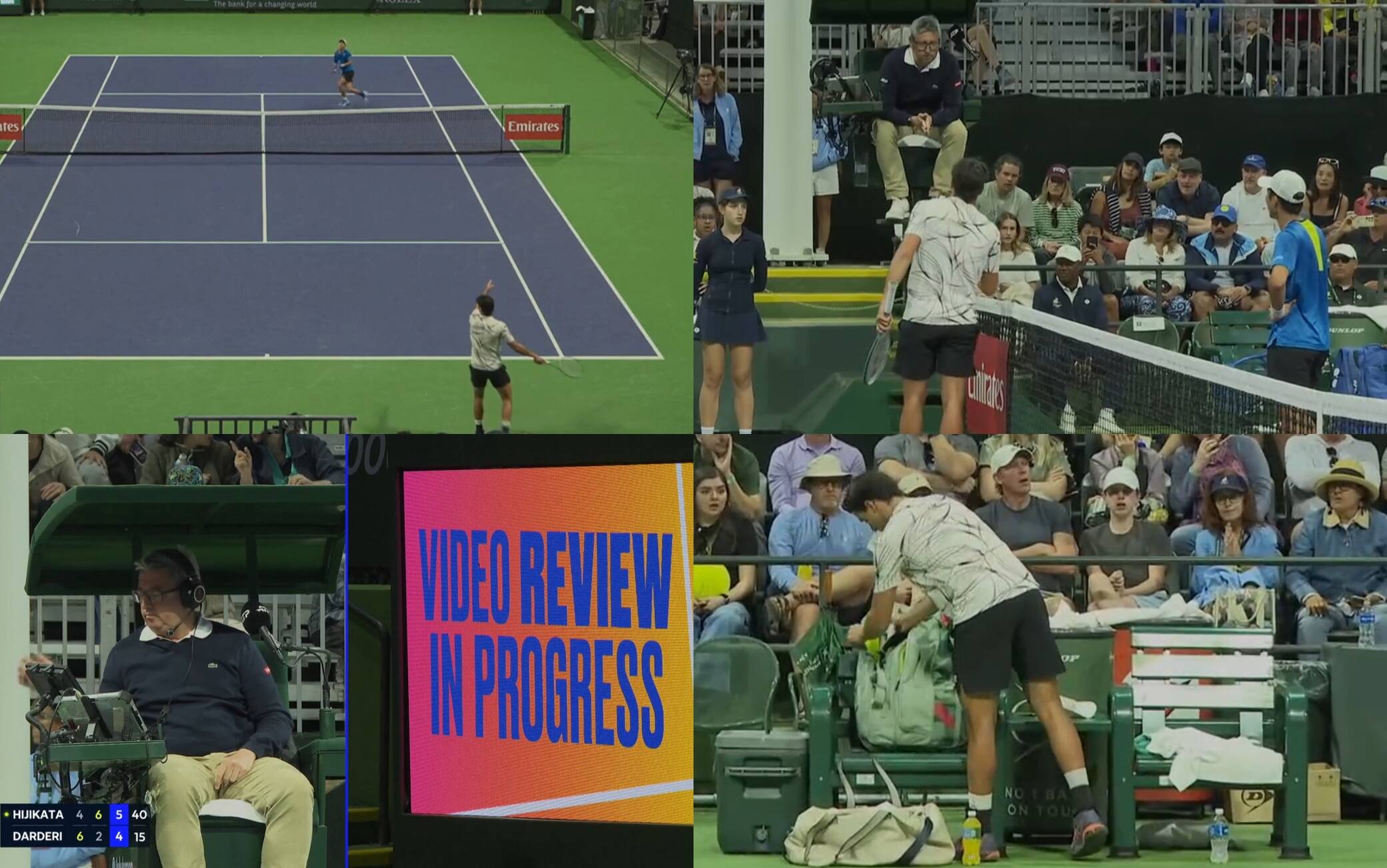 Indian Wells, il rocambolesco finale tra Darderi e Hijikata: che cosa è successo. VIDEO