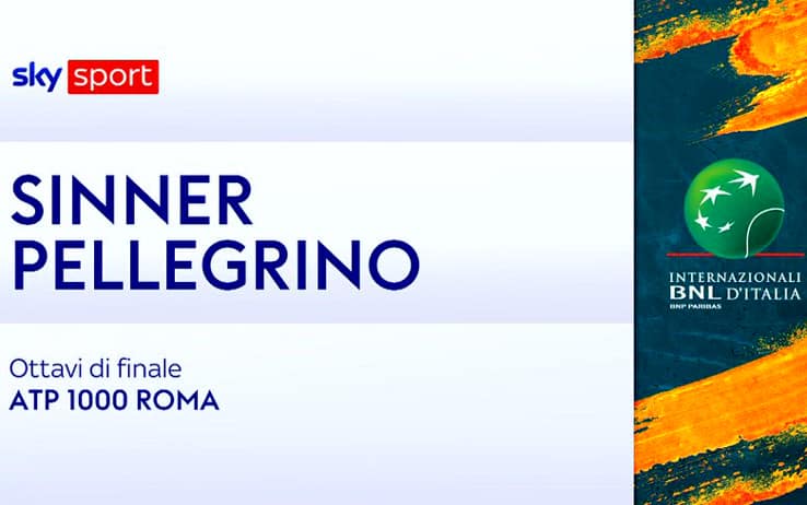 Sinner-Pellegrino: highlights Atp Roma