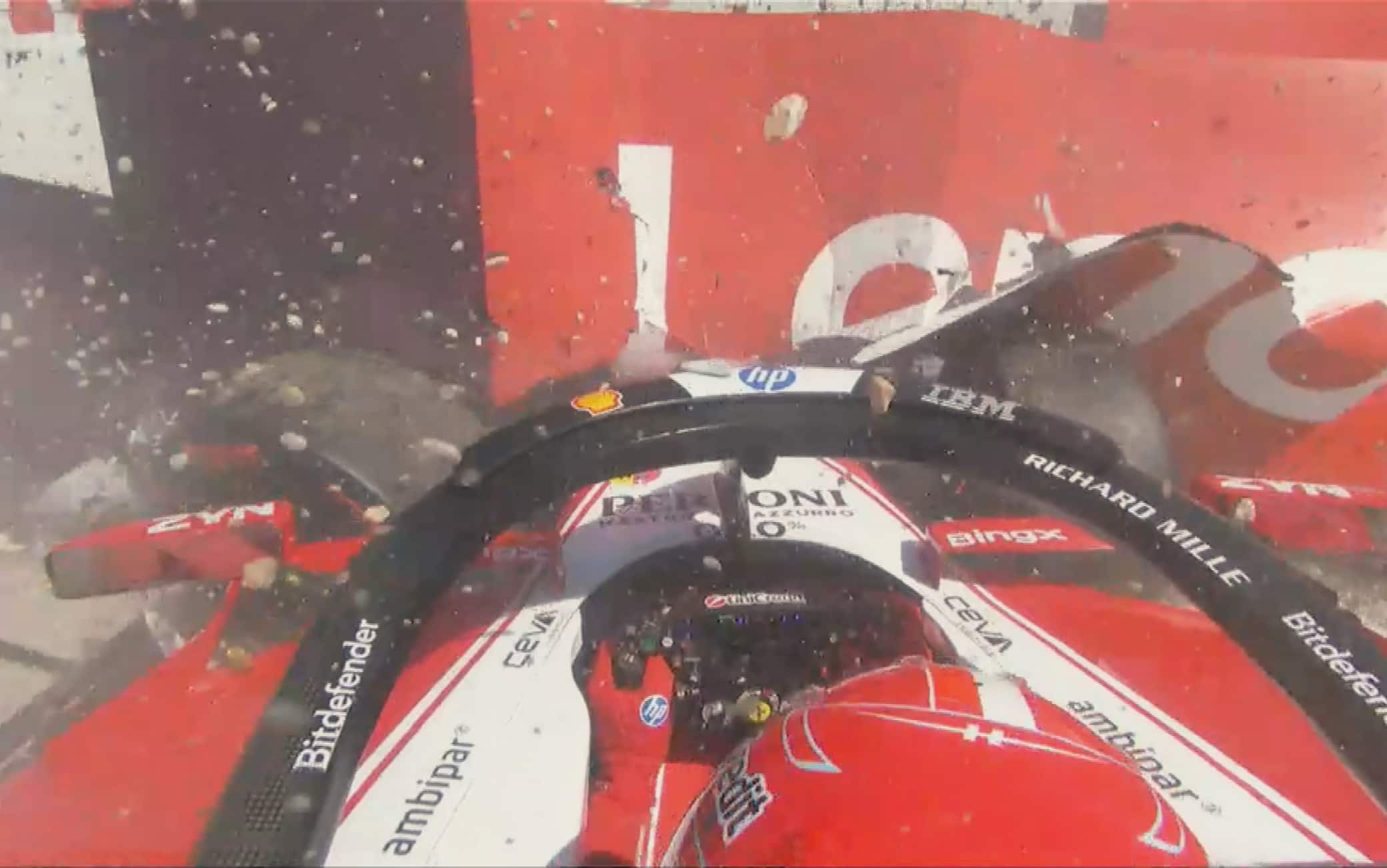 Leclerc, incidente e bandiera rossa nel Q3 a Barcellona. VIDEO