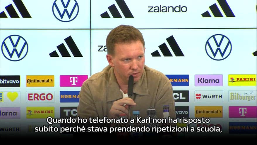 Nagelsmann: "Karl deve essere spensierato in campo"