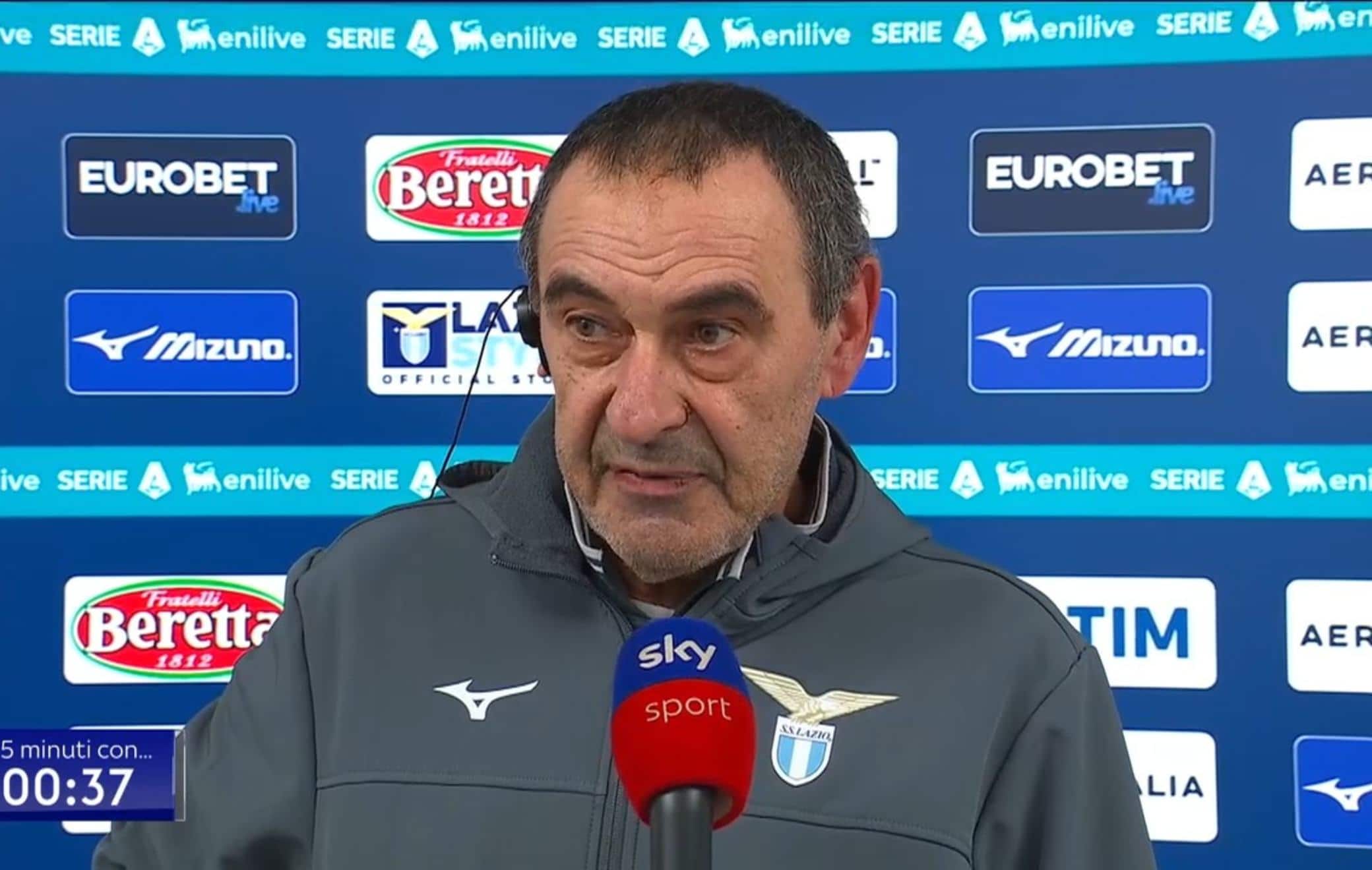Lazio-Sassuolo, Sarri: "Una vittoria di cuore. Il futuro? Questa rosa va rinforzata"