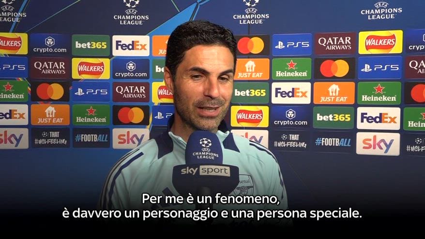 Arteta su Luis Enrique: "Un personaggio davvero speciale"