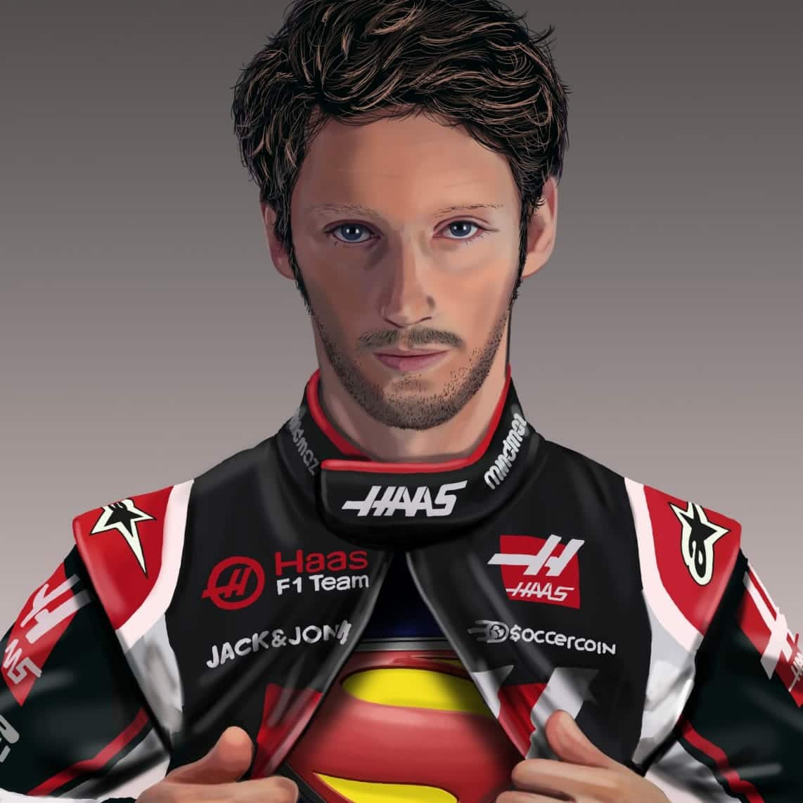 Grosjean supereroe