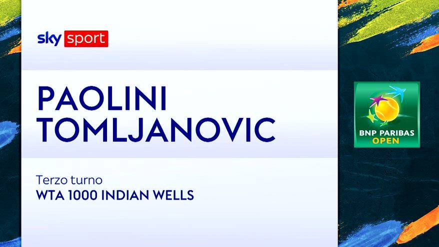 Paolini-Tomljanovic: highlights Wta Indian Wells. VIDEO