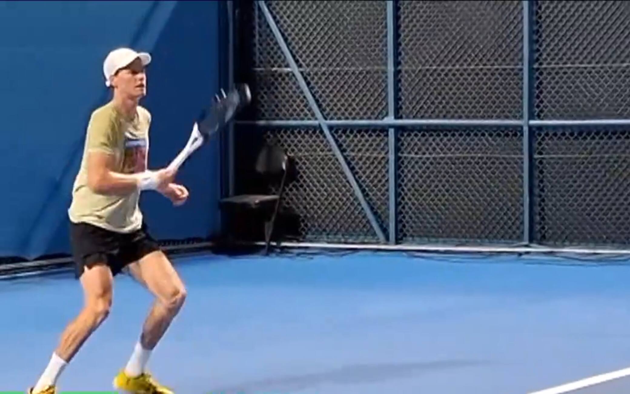 Sinner si prepara al match contro Popyrin: l'allenamento all'Atp Doha. Video