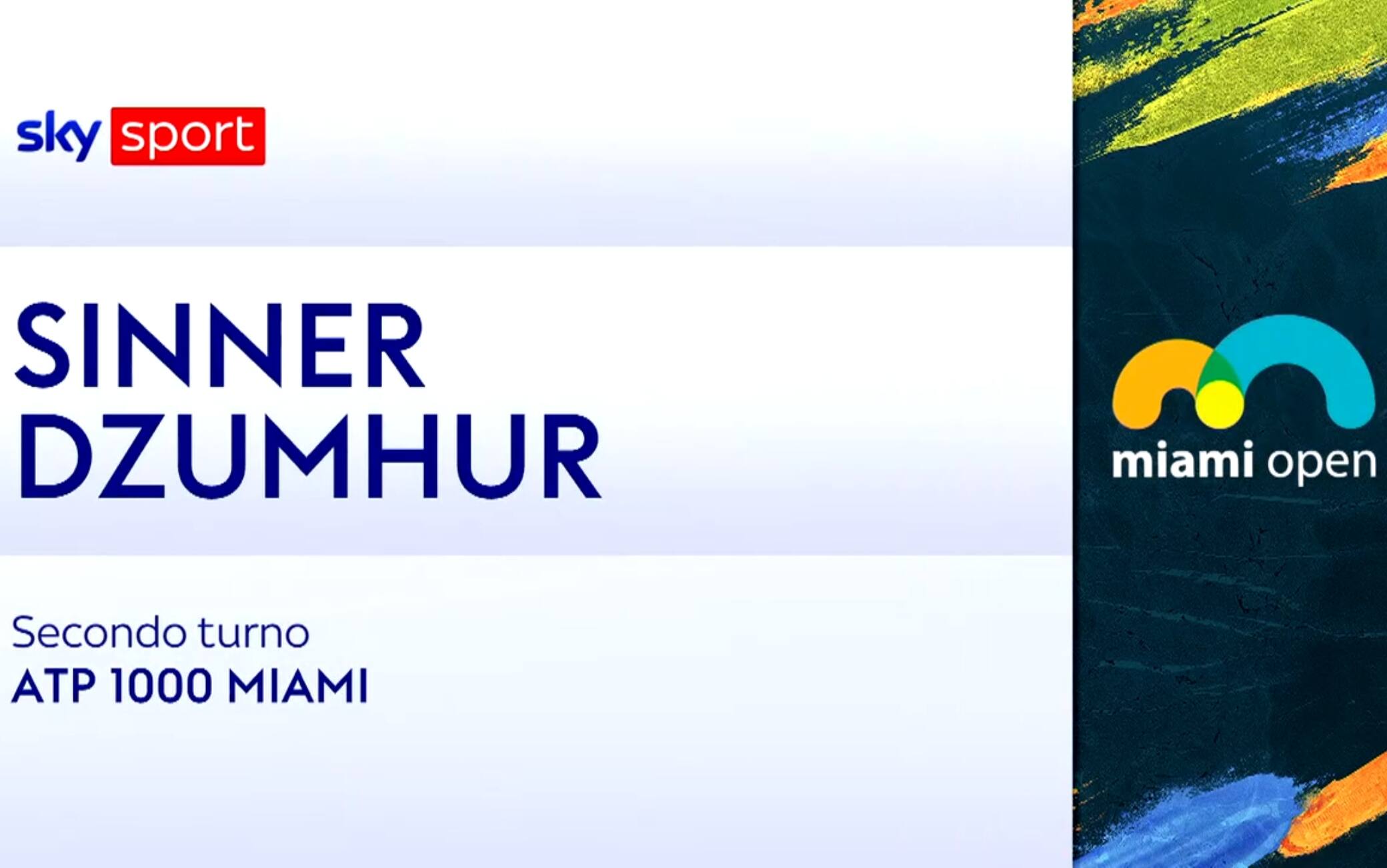 Sinner-Dzumhur: highlights Atp Miami