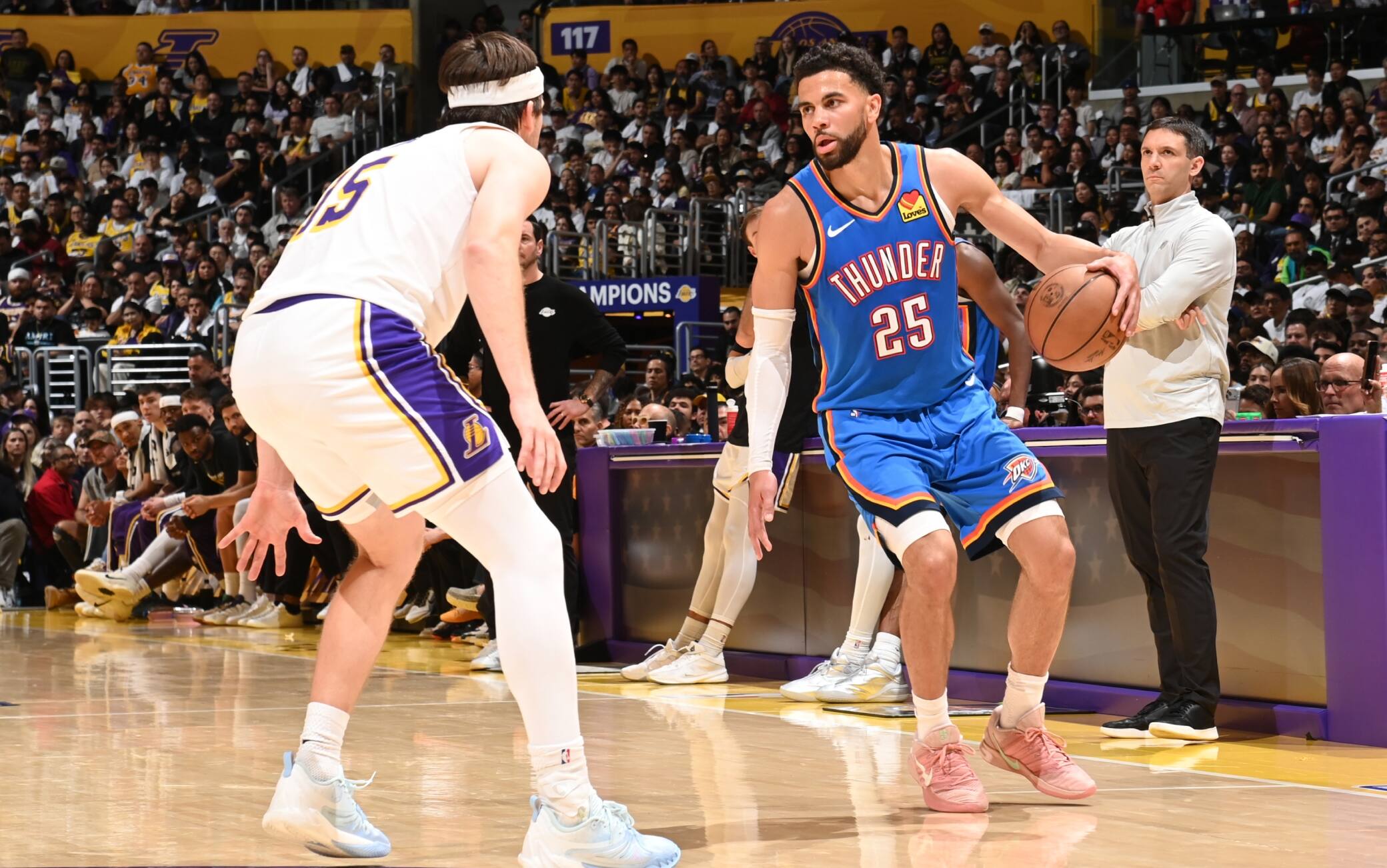 NBA, Ajay Mitchell è un fattore: 24 punti e 10 assist in gara-3, i Lakers vanno ko