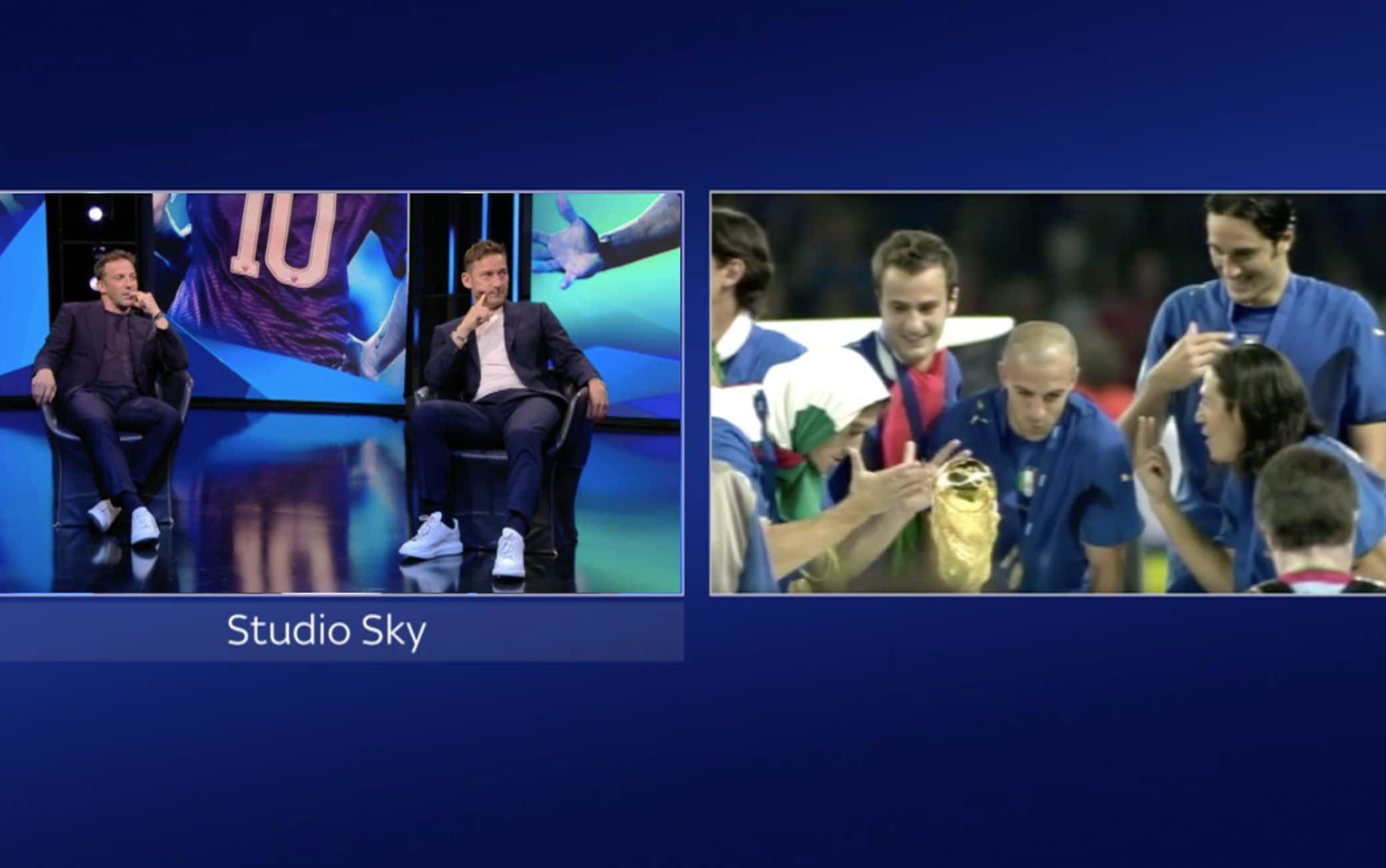 Del Piero e Totti rivivono le emozioni del Mondiale 2006