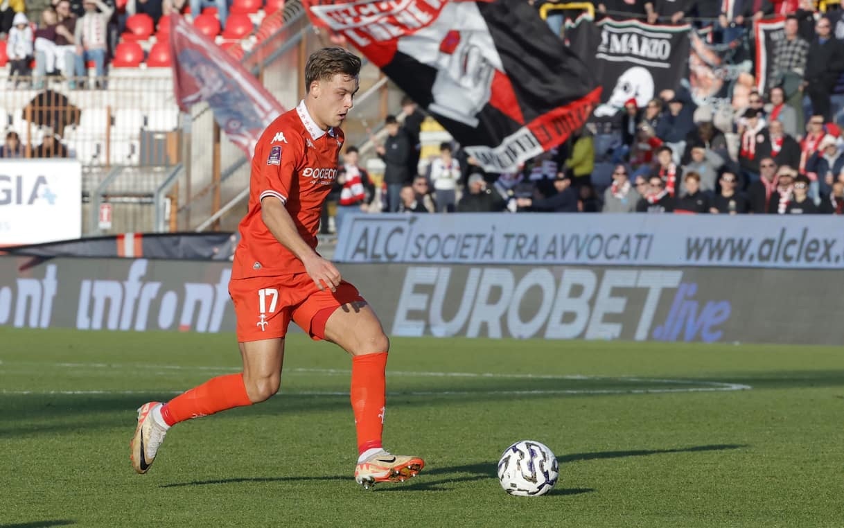 Giocatori Triestina in campo