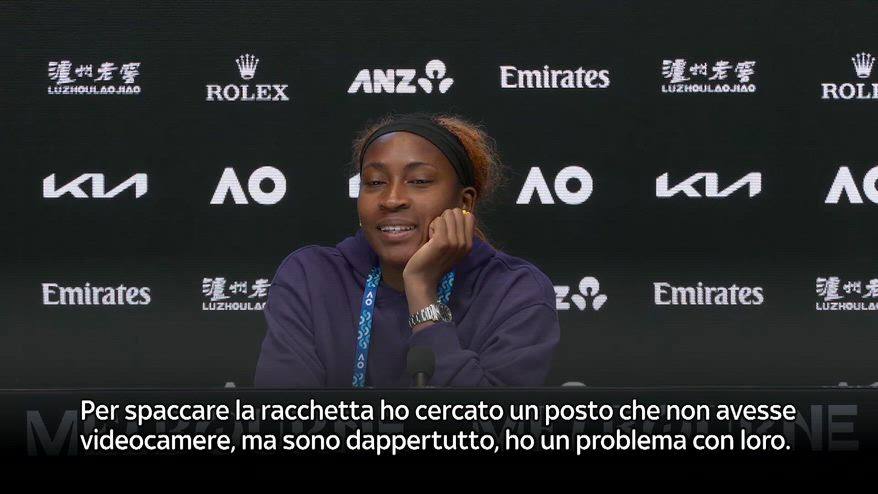 Gauff: "Racchetta rotta? Pensavo di non essere inquadrata"