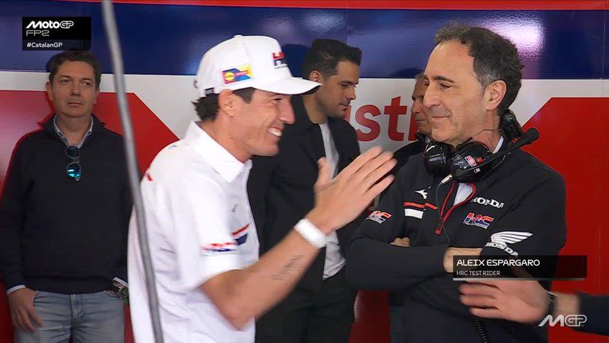 GP Barcellona, nei box c'è anche Aleix Espargaró!