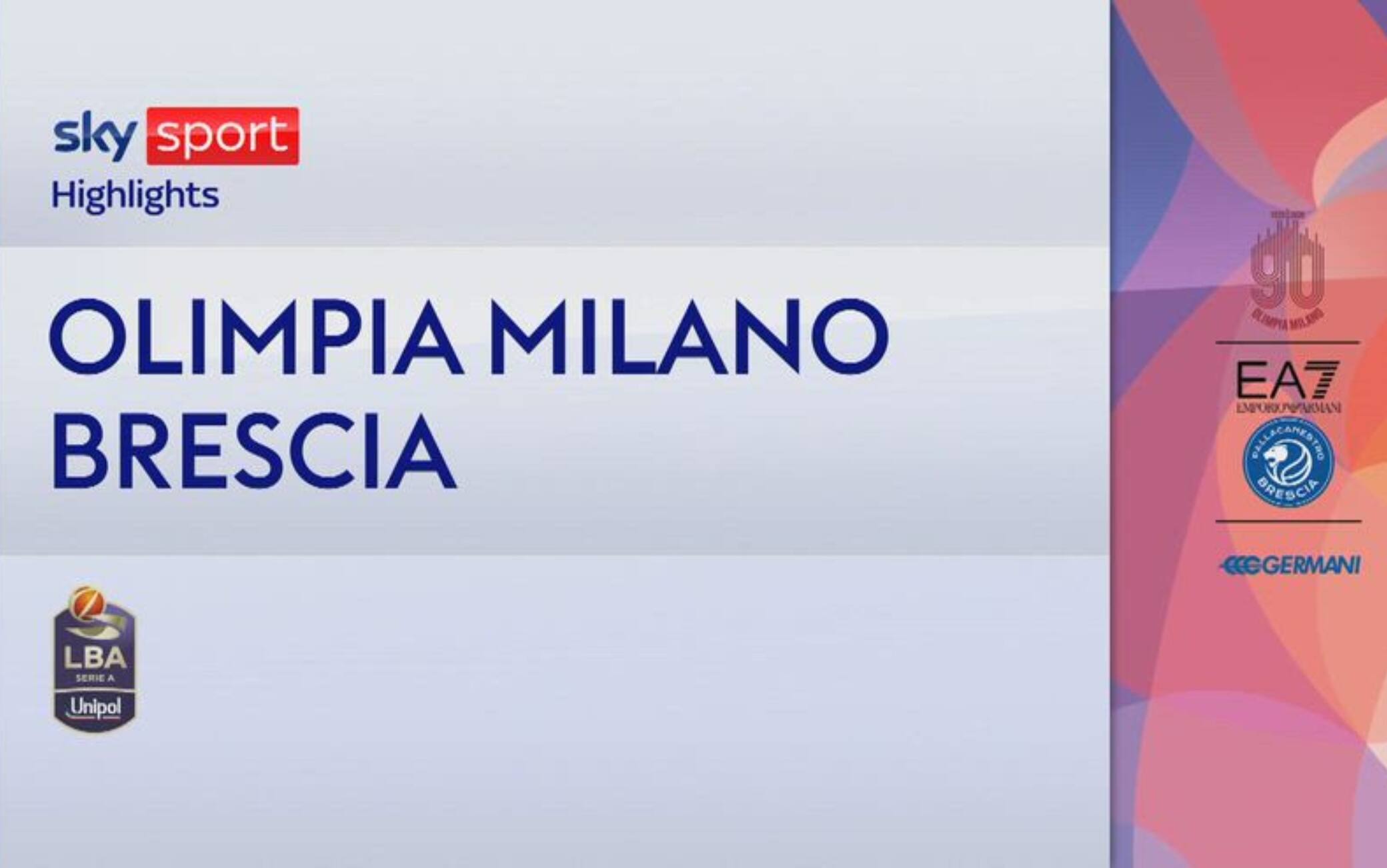 Gara-4 Olimpia Milano-Brescia 91-86: highlights LBA 