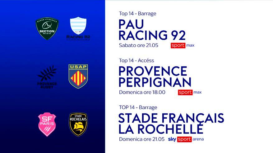 TOP 14 francese, le fasi finali live su Sky