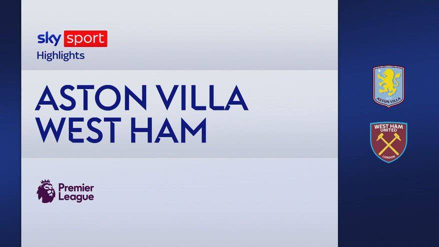 Aston Villa-West Ham 2-0: gol e highlights