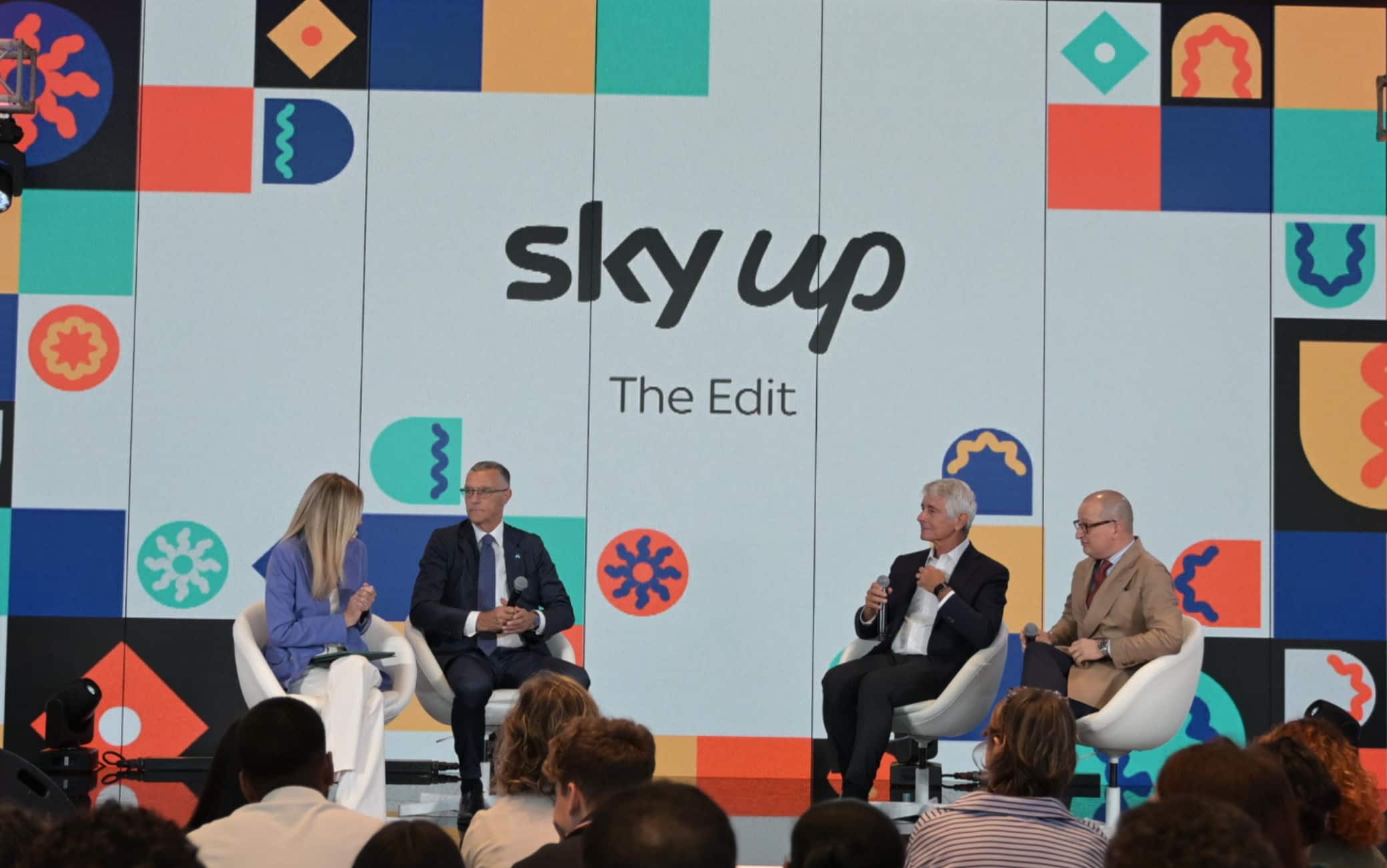Andrea Abodi, Beppe Bergomi e Federico Ferri a 'Sky Up The Edit'