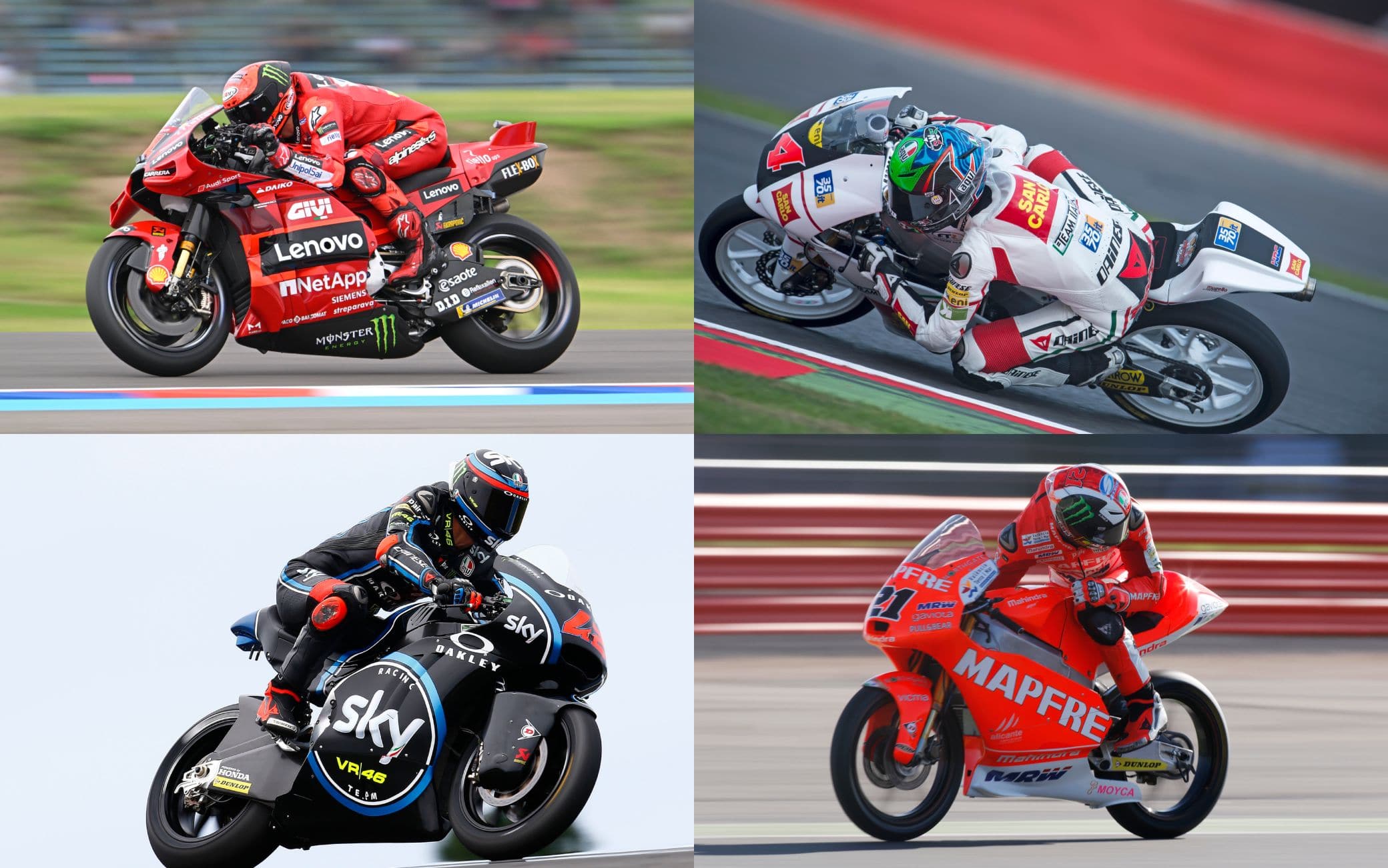Bagnaia, tutte le moto dagli esordi alla Ducati in MotoGP