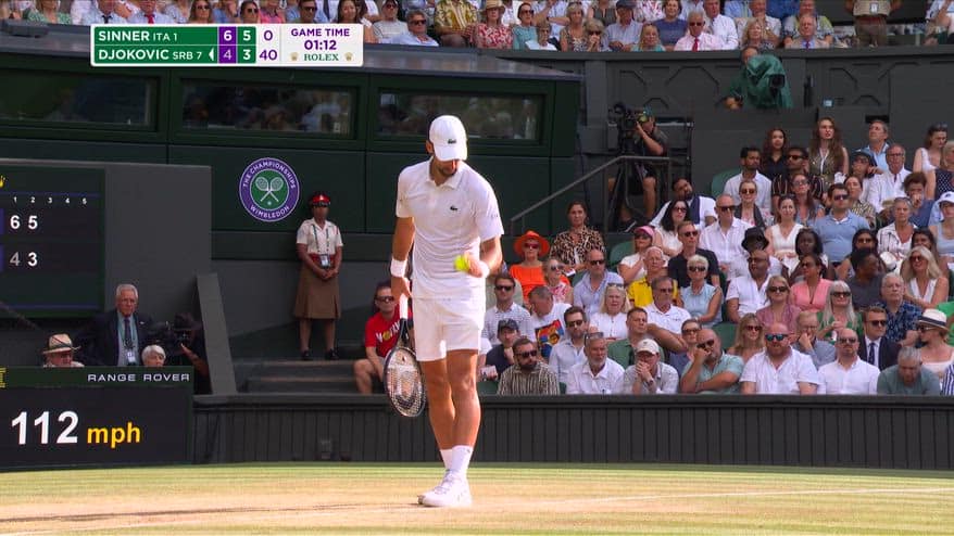 Wimbledon, magia Sinner: il pallonetto lascia a bocca aperta