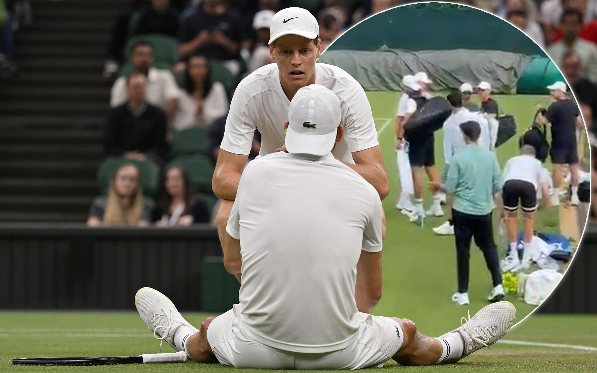 Jannik Sinner e Dimitrov, incontro a Wimbledon un anno dopo il ritiro del bulgaro. VIDEO