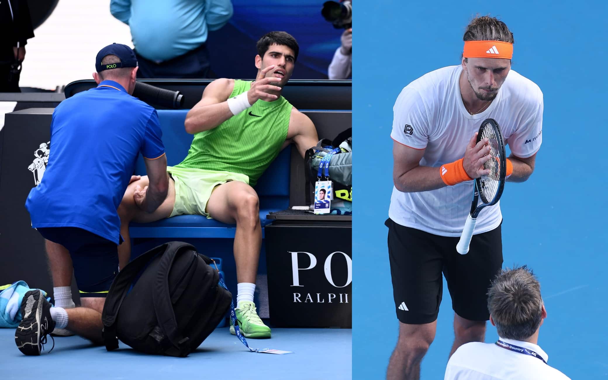 Alcaraz, medical time-out per crampi. Zverev accusa: "Proteggete sempre lui e Sinner"