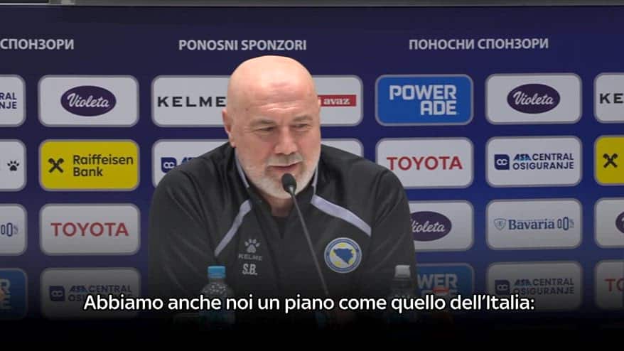 Bosnia, Barbarez: "Noi in vantaggio? Pullman in area"