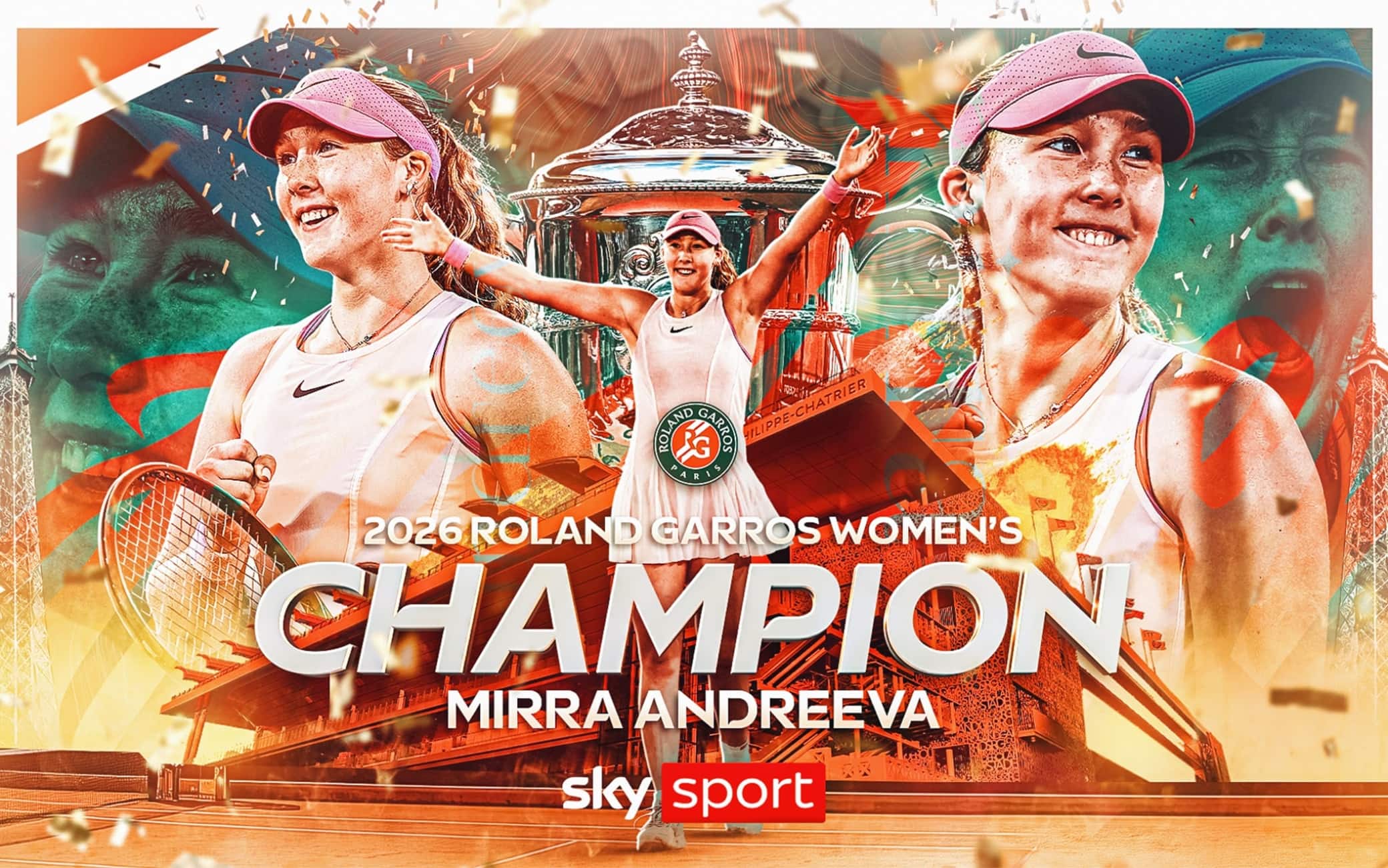 Andreeva vince il Roland Garros: Chwalinska battuta in due set
