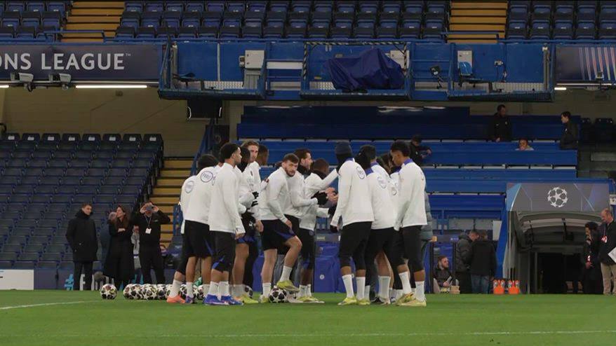 L'allenamento del Psg a Londra alla vigilia del Chelsea