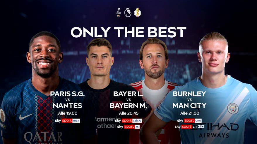 Ligue 1, Premier e Bundes: 'Only the best' su Sky!