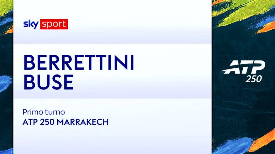 Berrettini-Buse: highlights Atp Marrakech. VIDEO
