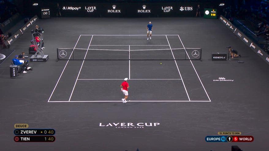 Laver Cup, palla corta di Zverev: Alcaraz applaude