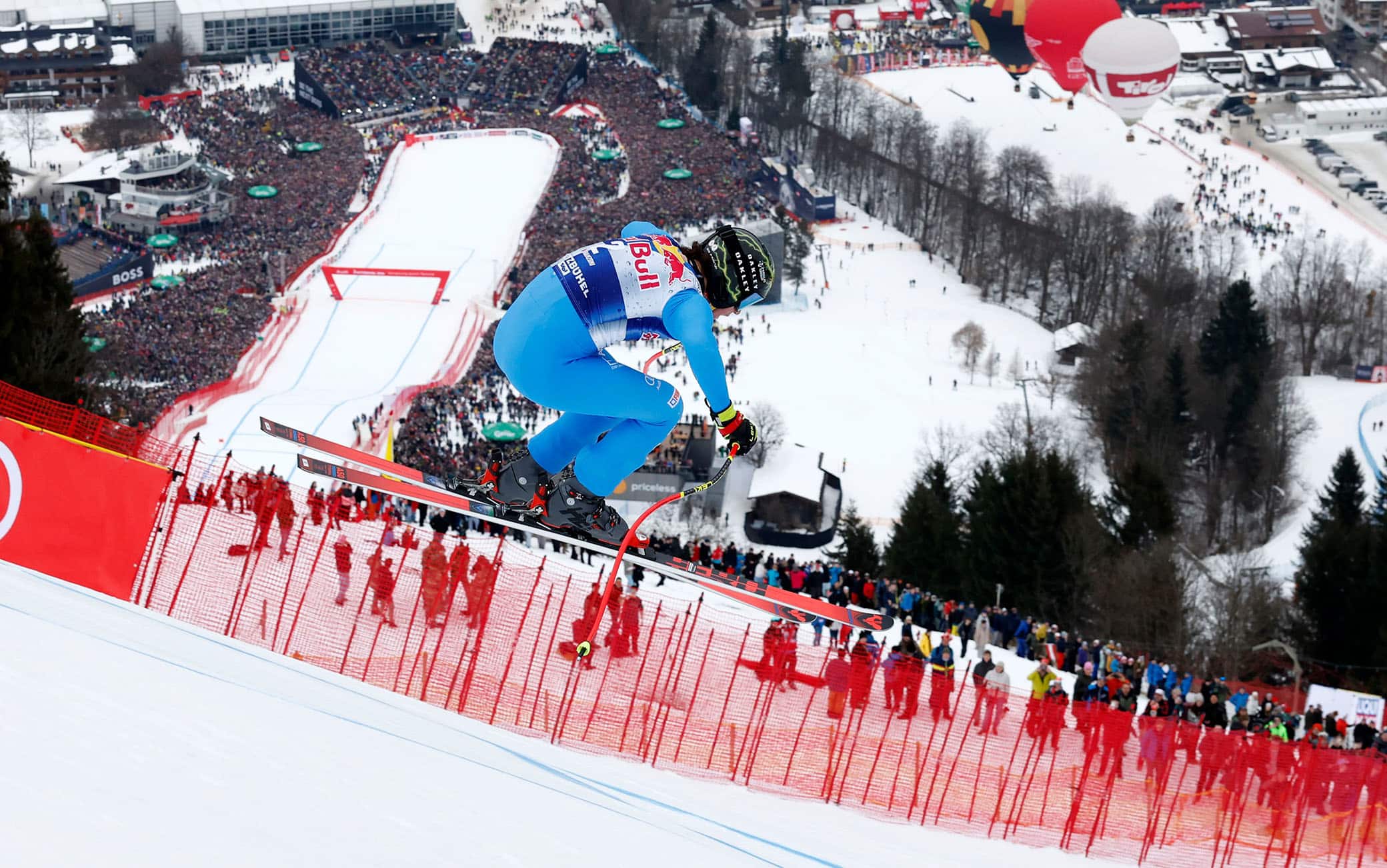 Franzoni doma la Streif: la sua vittoria e i re italiani della velocità a Kitzbühel