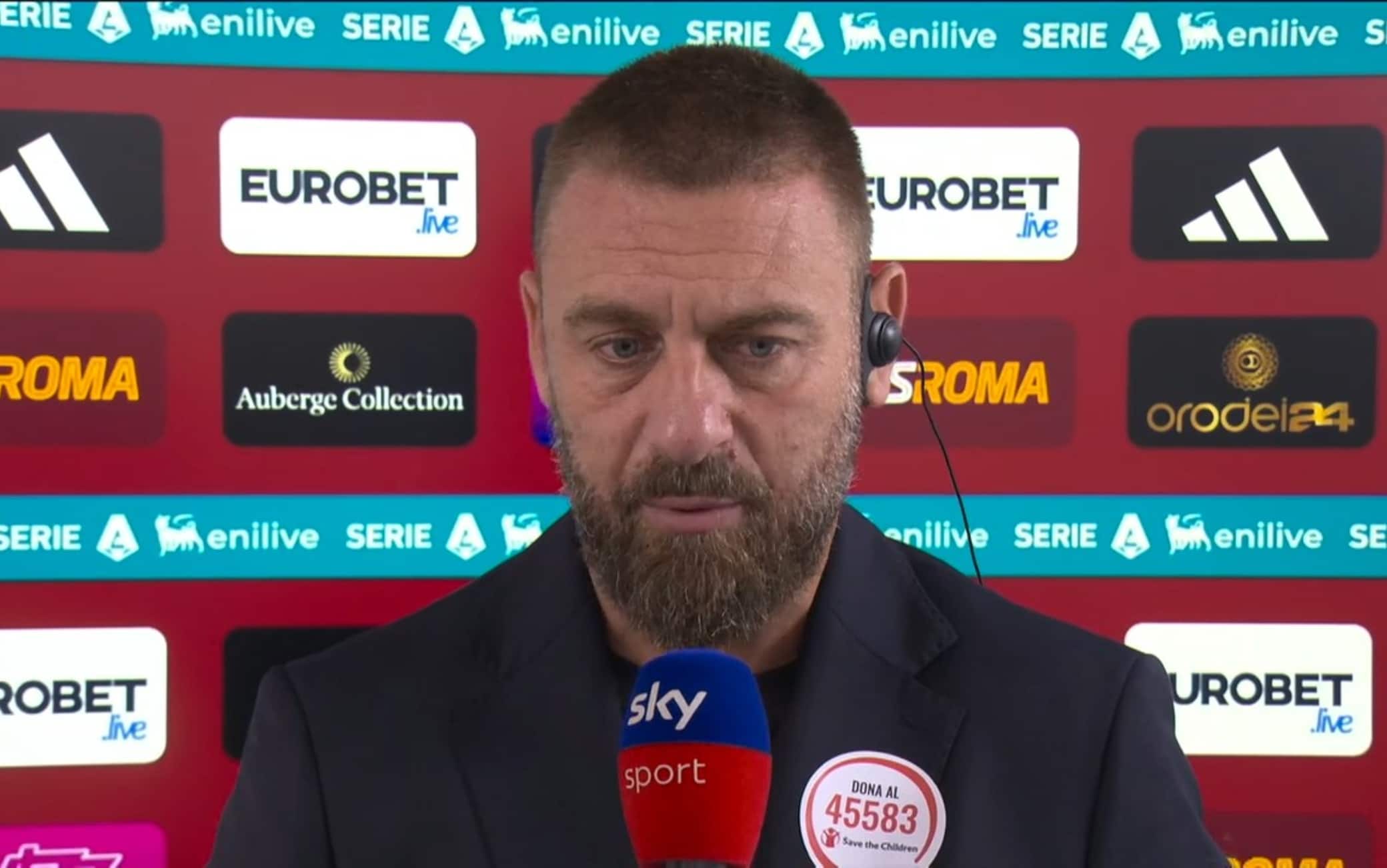 Roma-Genoa, le parole di De Rossi dopo il ko