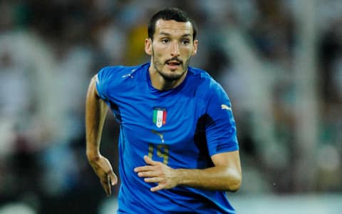 Football: Westfalenstadion Dortmund, Germany 4.7.2006 FIFA-World Cup Germany 2006, Semi-final Germany vs. Italy 0:2 ----  Gianluca ZAMBROTTA (ITA)