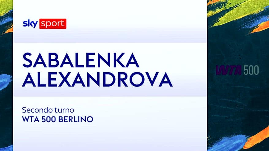 Sabalenka-Alexandrova: highlights Wta Berlino