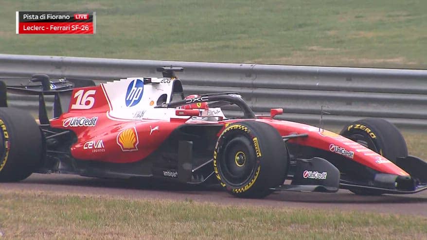 Ferrari SF-26, il video dello shakedown di Leclerc