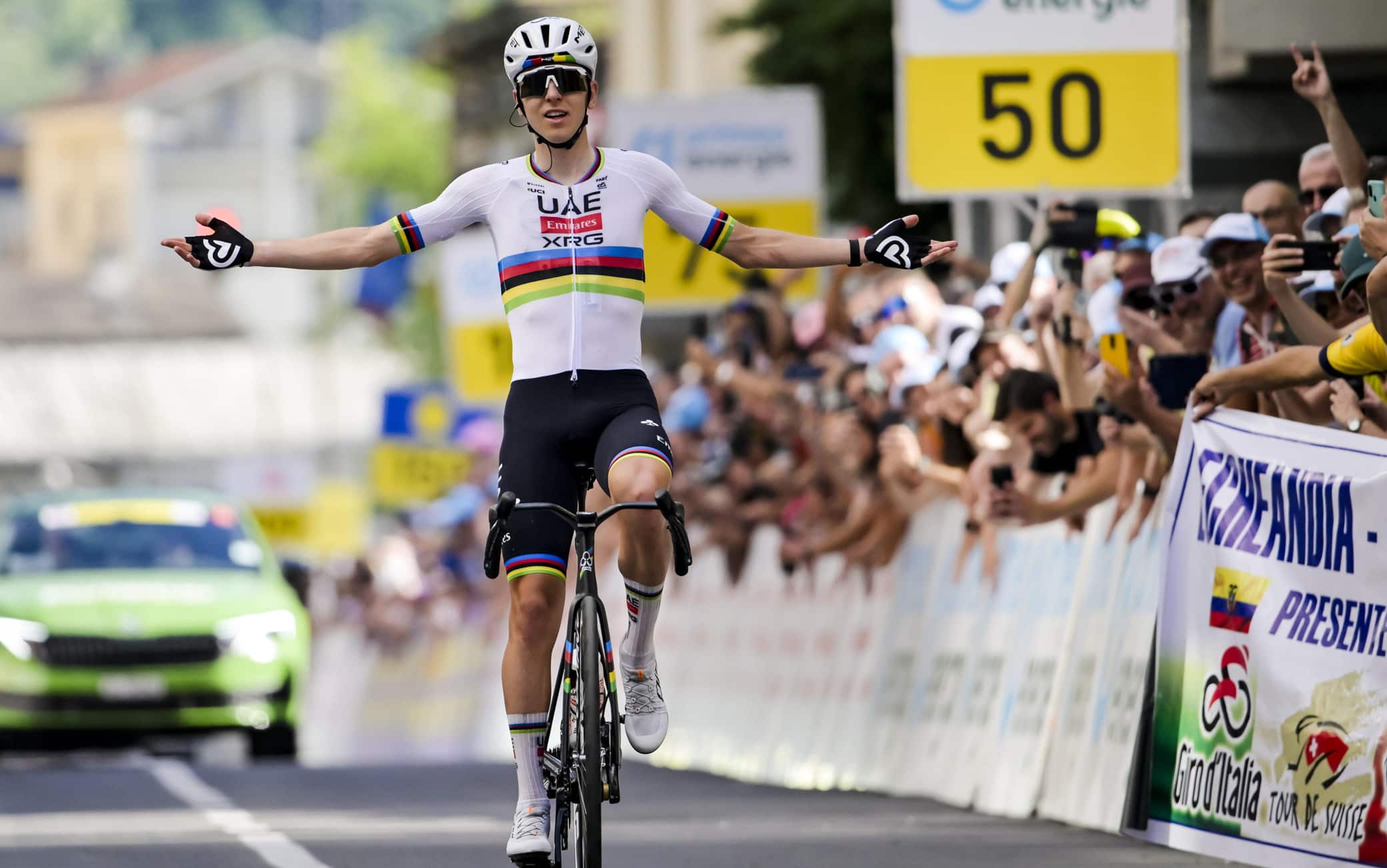Giro di Svizzera, Pogacar vince la 1^ tappa ed è maglia gialla. Risultati e classifica