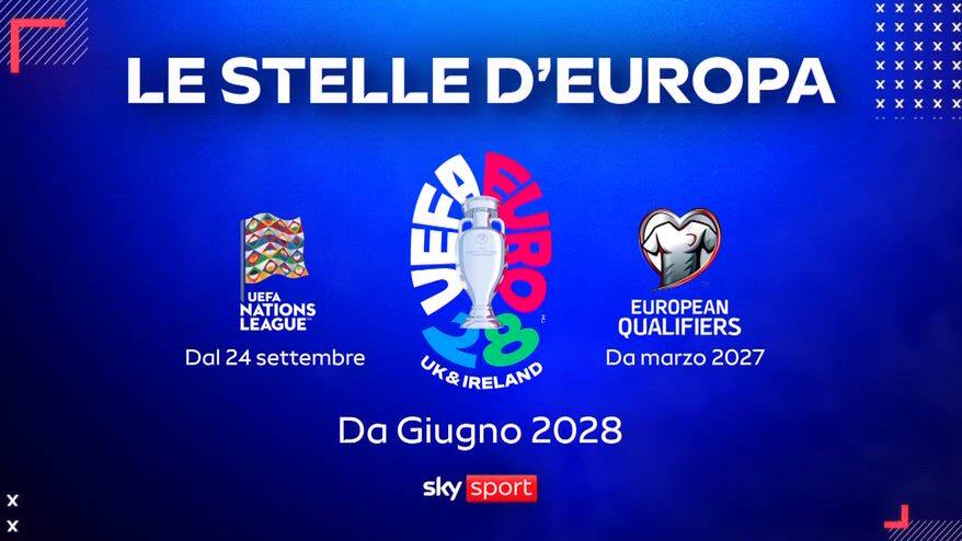 Su Sky Euro 2028, qualificazioni e Nations League 26/27!