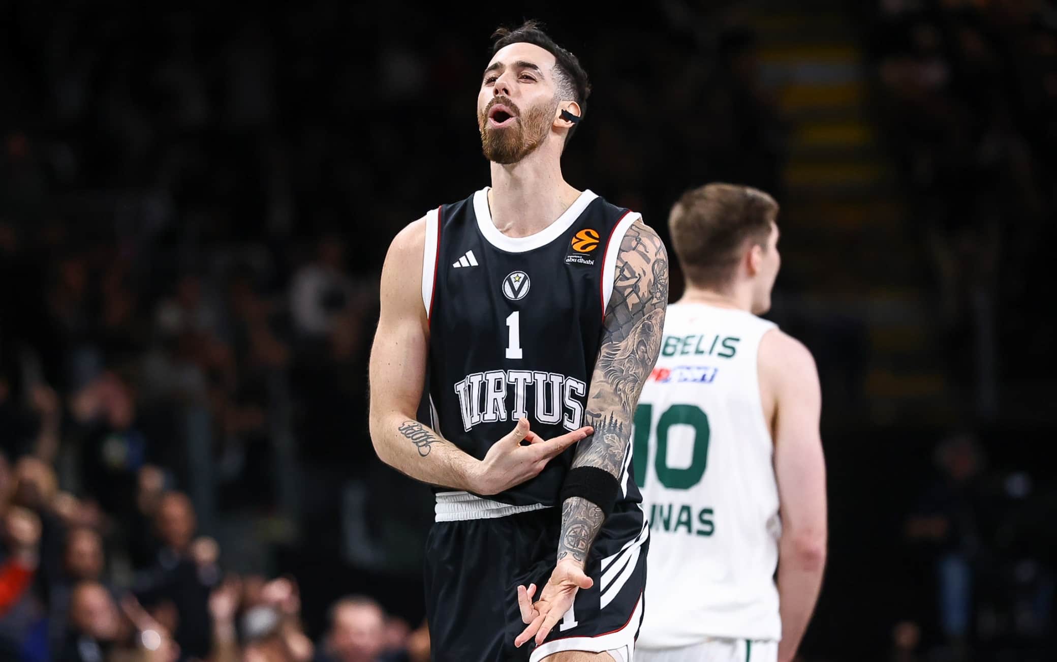 Virtus Bologna, Luca Vildoza fuori 5-6 settimane per l'infortunio alla coscia sinistra